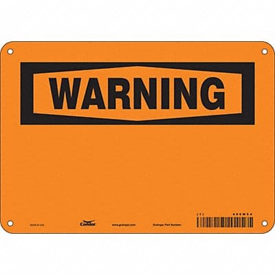 Safety Sign 7 in x 10 in Aluminum
