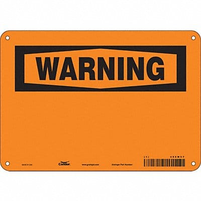 Safety Sign 7 inx10 in Polyethylene
