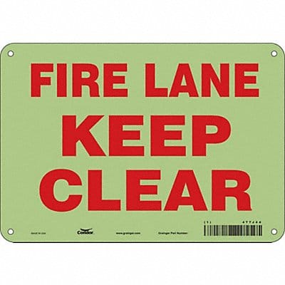 Safety Sign 7 in x 10 in Polyethylene