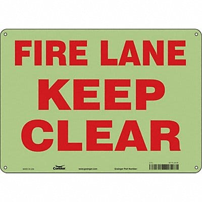 Safety Sign 10 in x 14 in Polyethylene