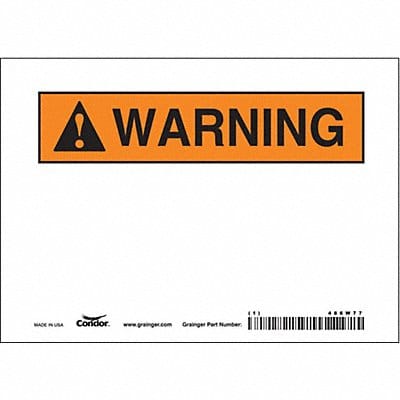 Safety Sign 5 inx7 in Vinyl