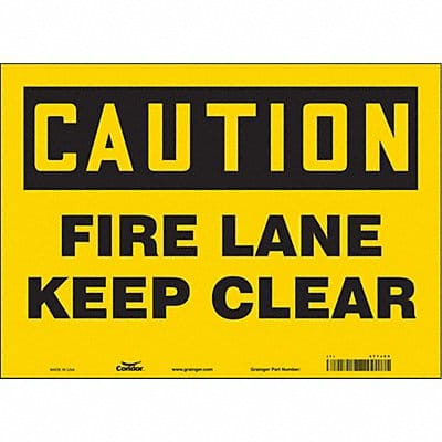 Safety Sign 10 in x 14 in Vinyl