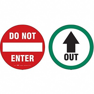 Exit Sign 6 in x 6 in Vinyl