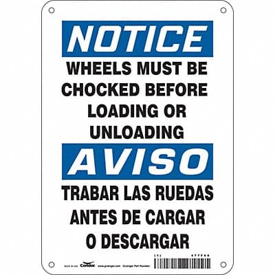 Safety Sign 10 inx7 in Aluminum