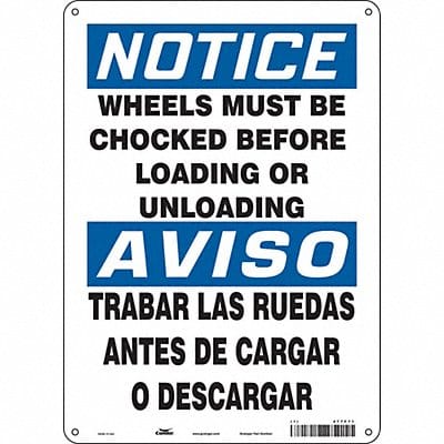 Safety Sign 14 inx10 in Vinyl