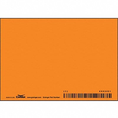 Safety Sign 3.5in x 5in Aluminum