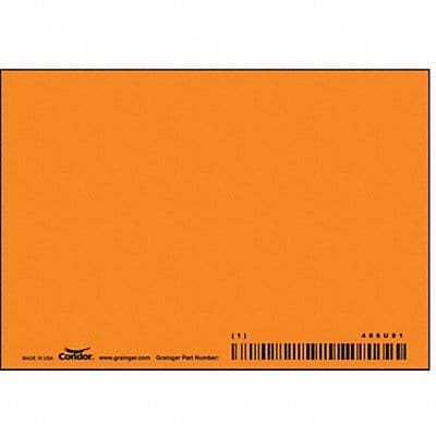 Safety Sign 3.5in x 5in Polyethylene