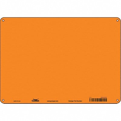 Safety Sign 10 in x 14 in Polyethylene