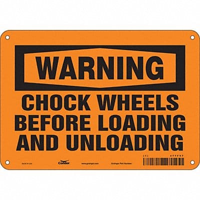 Safety Sign 7 in x 10 in Vinyl