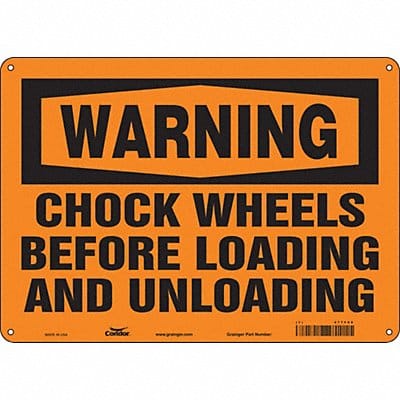 Safety Sign 10 in x 14 in Vinyl