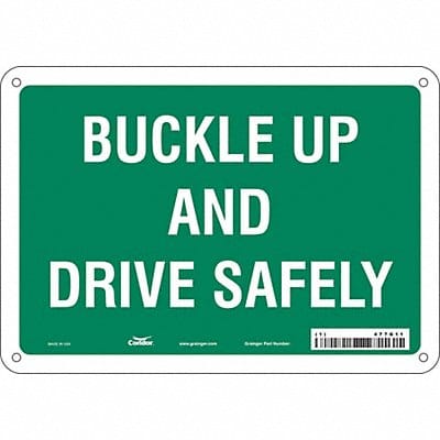 Safety Sign 7 inx10 in Polyethylene