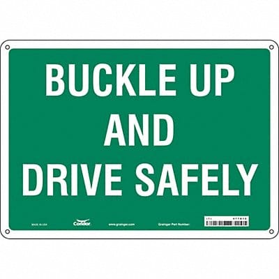 Safety Sign 10 inx14 in Polyethylene