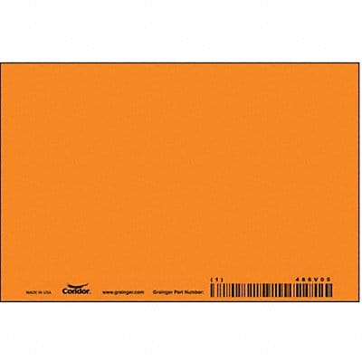Safety Sign 4in x 6in Polyethylene PK10