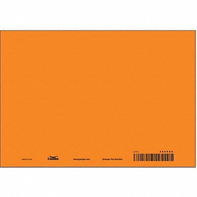 Safety Sign 7in x 10in Polyethylene PK10