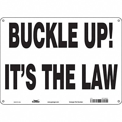 Safety Sign 10 inx14 in Aluminum