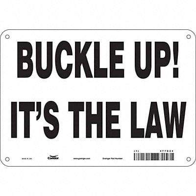 Safety Sign 7 inx10 in Polyethylene