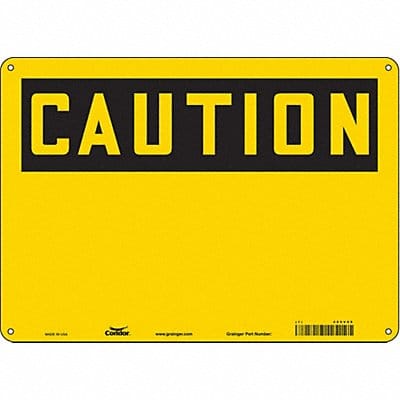 Safety Sign 10 inx14 in Aluminum