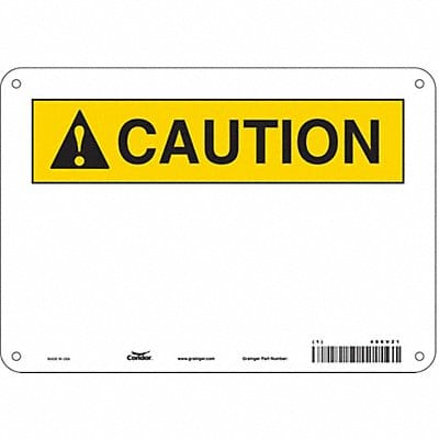 Safety Sign 7 in x 10 in Aluminum