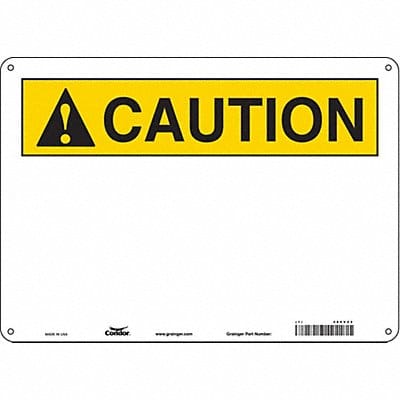 Safety Sign 10 inx14 in Aluminum