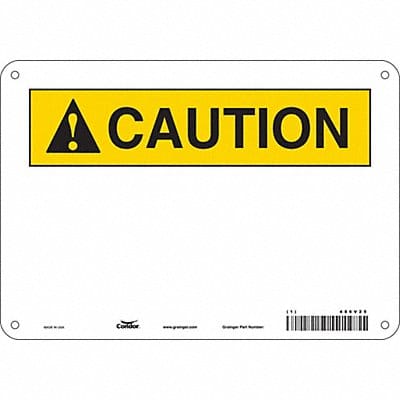 Safety Sign 7 inx10 in Polyethylene