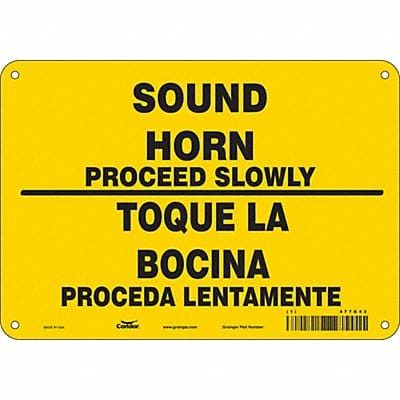 Safety Sign 7 inx10 in Polyethylene