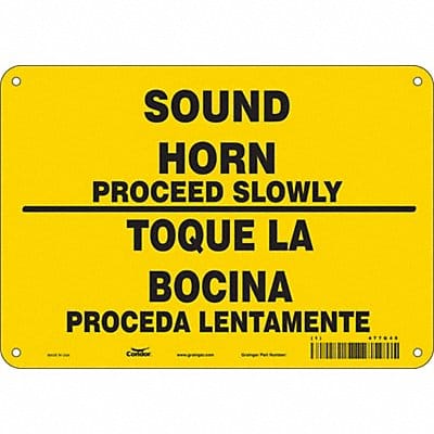 Safety Sign 7 inx10 in Vinyl