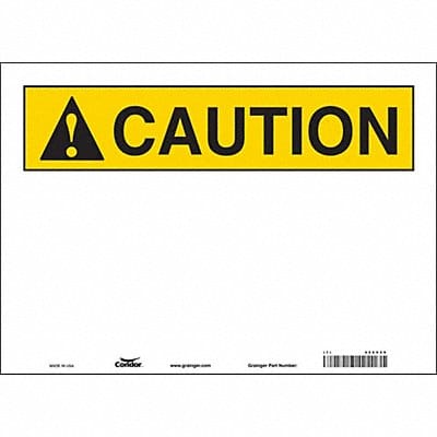 Safety Sign 10 in x 14 in Vinyl
