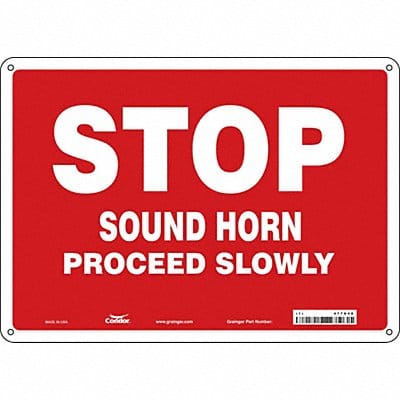 Safety Sign 10 inx14 in Aluminum