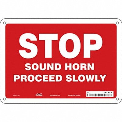 Safety Sign 7 inx10 in Polyethylene