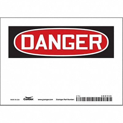 Safety Sign 5 inx7 in Vinyl