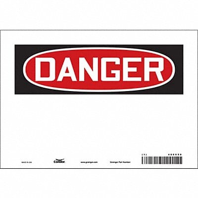 Safety Sign 7 inx10 in Vinyl