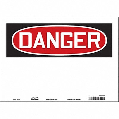 Safety Sign 10 inx14 in Vinyl