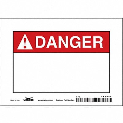 Safety Sign 5 in x 7 in Vinyl