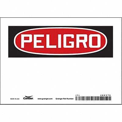 Safety Sign 5 in x 7 in Vinyl