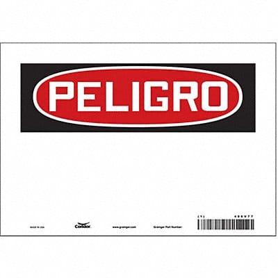 Safety Sign 7 in x 10 in Vinyl