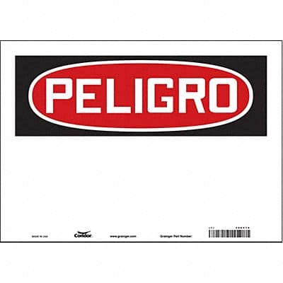 Safety Sign 10 in x 14 in Vinyl