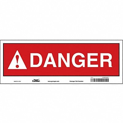 Safety Sign 5 in x 14 in Vinyl
