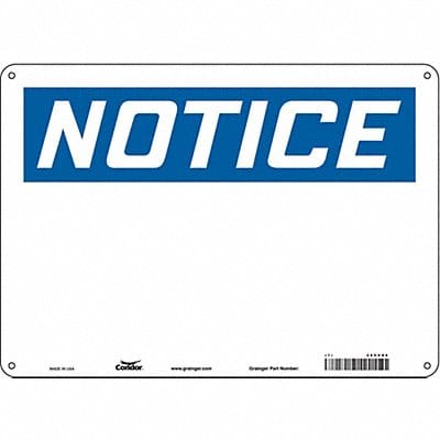 Safety Sign 10 inx14 in Aluminum