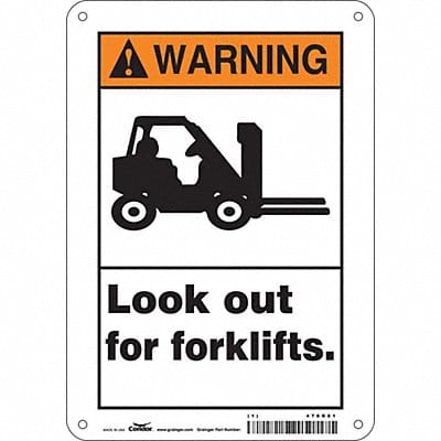 Safety Sign 10 inx7 in Polyethylene