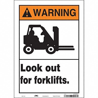 Safety Sign 14 inx10 in Vinyl