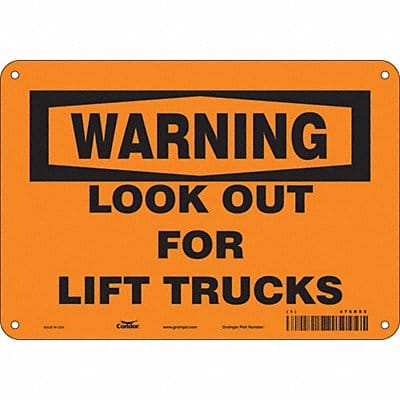 Safety Sign 7 in x 10 in Aluminum