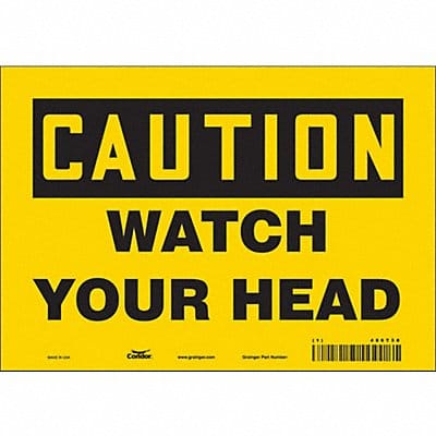 Safety Sign 7 inx10 in Vinyl