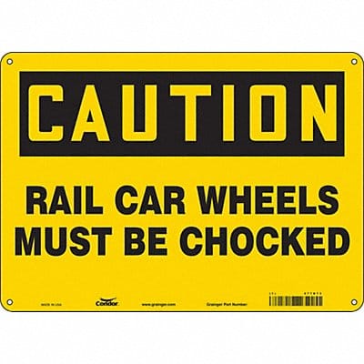 Safety Sign 10 inx14 in Polyethylene
