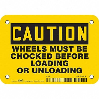 Safety Sign 3 1/2 inx5 in Vinyl