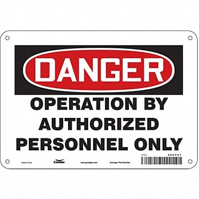 Safety Sign 7 in x 10 in Aluminum