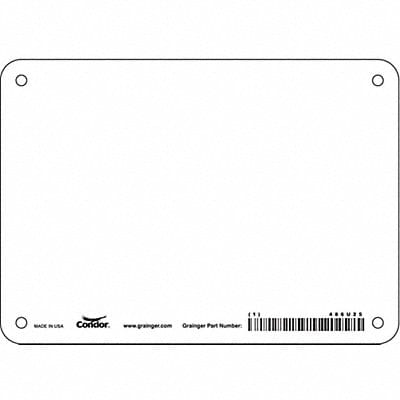 Safety Sign 5 inx7 in Polyethylene