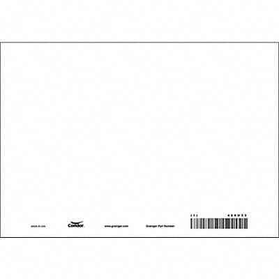 Safety Sign 7 inx10 in Vinyl
