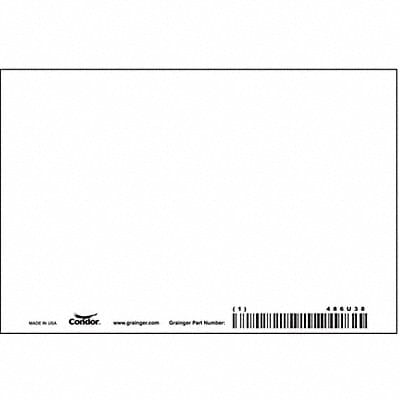 Safety Sign 4 in x 6 in Aluminum PK10