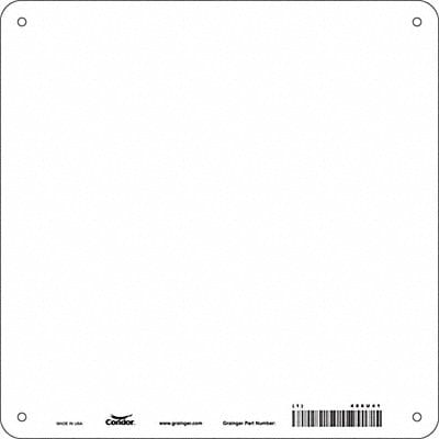 Safety Sign 10 in x 10 in Aluminum PK10
