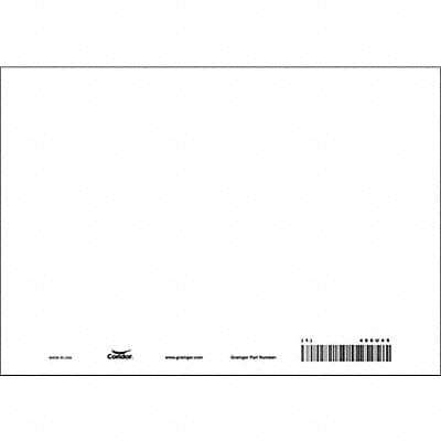 Safety Sign 7 inx10 in Polyethylene PK10